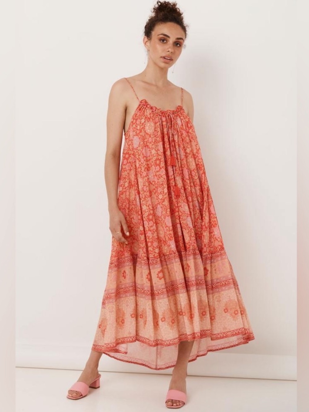 Spell & The Gypsy Love Story Strappy Midi Dress Size Large